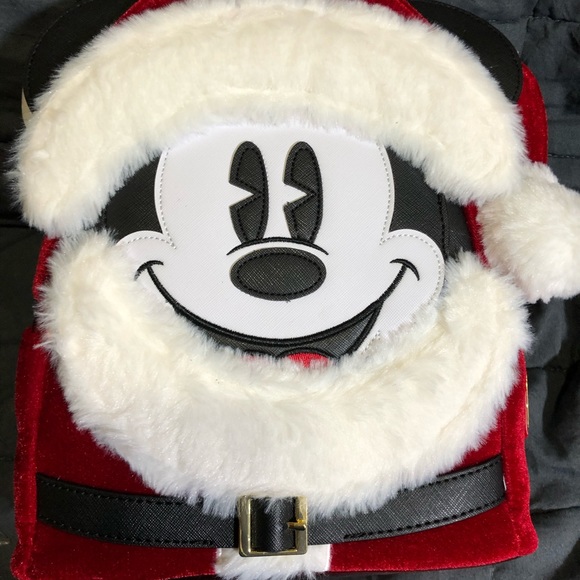 mickey mouse santa backpack